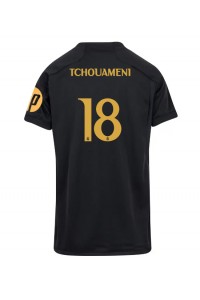 Fotbalové Dres Real Madrid Aurelien Tchouameni #18 Dámské Třetí Oblečení 2023-24 Krátký Rukáv